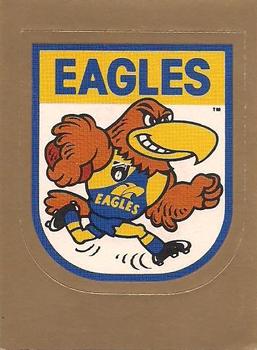 1992 Select AFL Stickers #235 West Coast Eagles Front